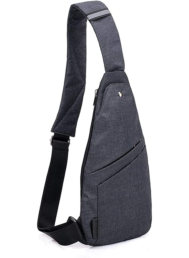 Goodern Sling Bag Anti-Thief Crossbody Personal Pocket Bag Lightweight Chest Shoulder Backpack for Travel Hiking Lightweight Sling Bag Anti-Theft Side Chest Bag Daypack for Men Women (Dark Grey) - Image 1