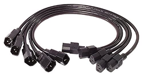 APC AP9890 0.6m C13 to C14 Power Cord Kit - 5 Pack - Image 3