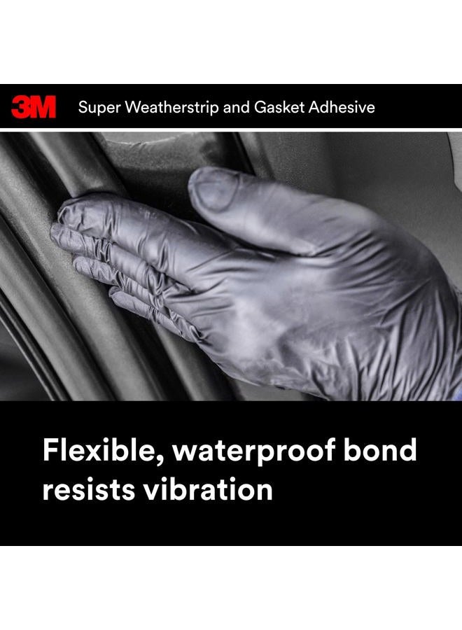 3M Black Super Weatherstrip and Gasket Adhesive, 08008, 5 fl oz, 1 Per Pack - Image 5