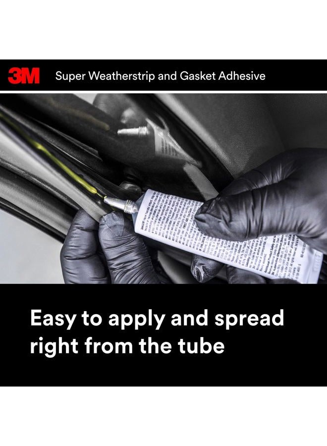 3M Black Super Weatherstrip and Gasket Adhesive, 08008, 5 fl oz, 1 Per Pack - Image 4