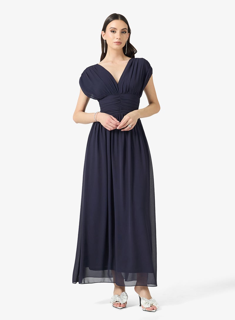 تي اف ان سي فستان ماكسي بدون أكمام من دوبي المنسوج - Image 4