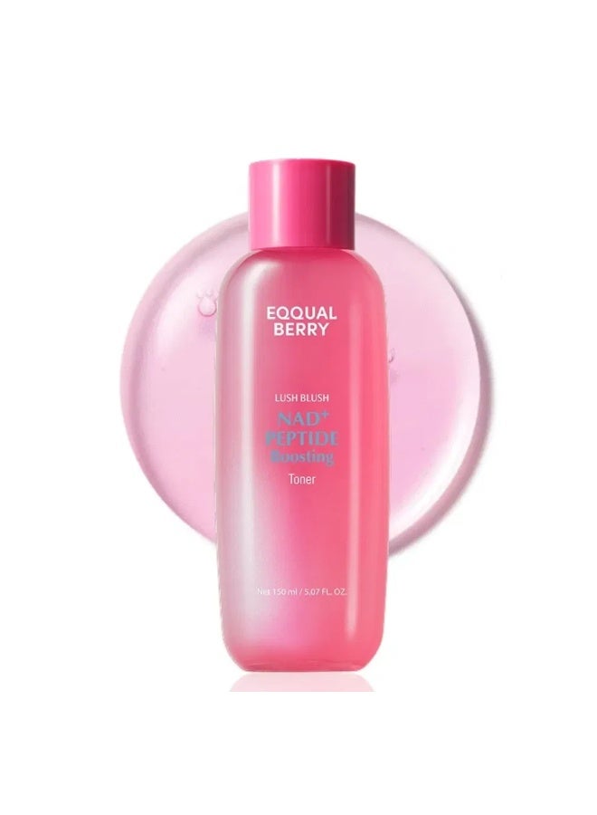 eqqualberry NAD+ Peptide Boosting Toner Lush Blush 150ml - Image 1