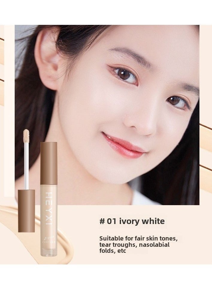 Heyxi قلم أساس خافي عيوب يدوم طويلاً، مكياج كونتور مقاوم للماء، دوائر داكنة، احمرار، ندوب، أكياس تحت العين، تغطية النمش، سهل الاستخدام #1 - Image 1