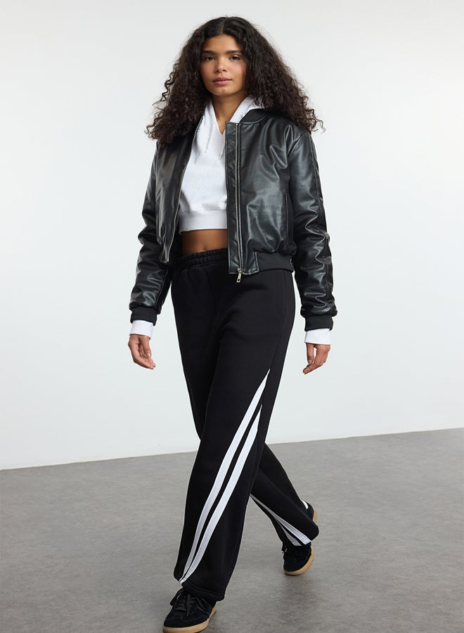 trendyol Stripe Detailed Knitted Sweatpants TWOSS25EA000  - Image 2