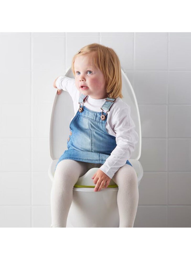 My First Potty With TOSSIG Toilet Seat - White/Green - Image 2