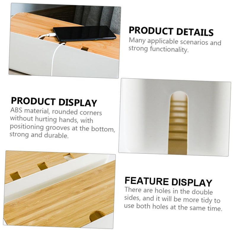 Large Power Cord Storage Box With Detachable Cover ABS Material Heat Dissipation - Image 4