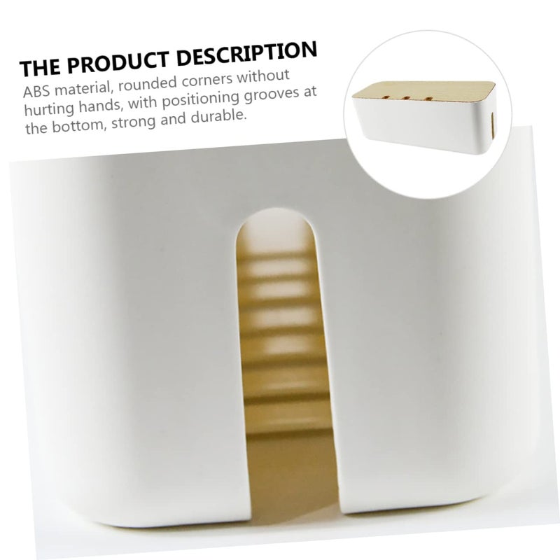 Large Power Cord Storage Box With Detachable Cover ABS Material Heat Dissipation - Image 3