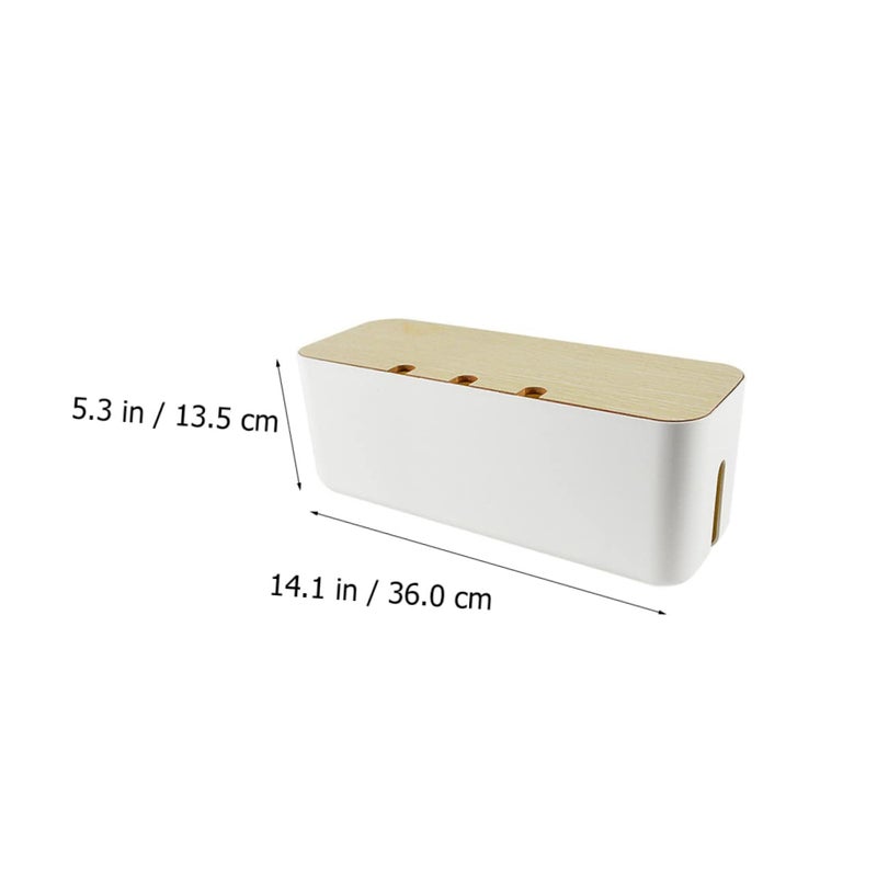 Large Power Cord Storage Box With Detachable Cover ABS Material Heat Dissipation - Image 5