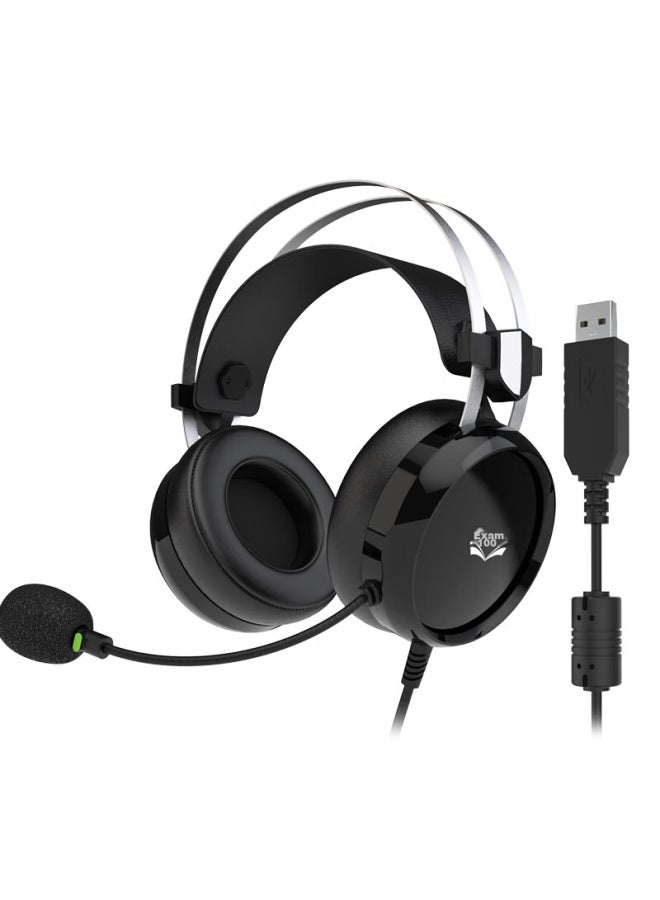 salar Shenglai E66 Headphones For English Listening And Speaking Exams, Online Cl, High School Entrance Exams, Human-computer Dialogue, With Microphone, For Laptop And Desktop Computers, Usb Noise-cancelling Headset - Image 3