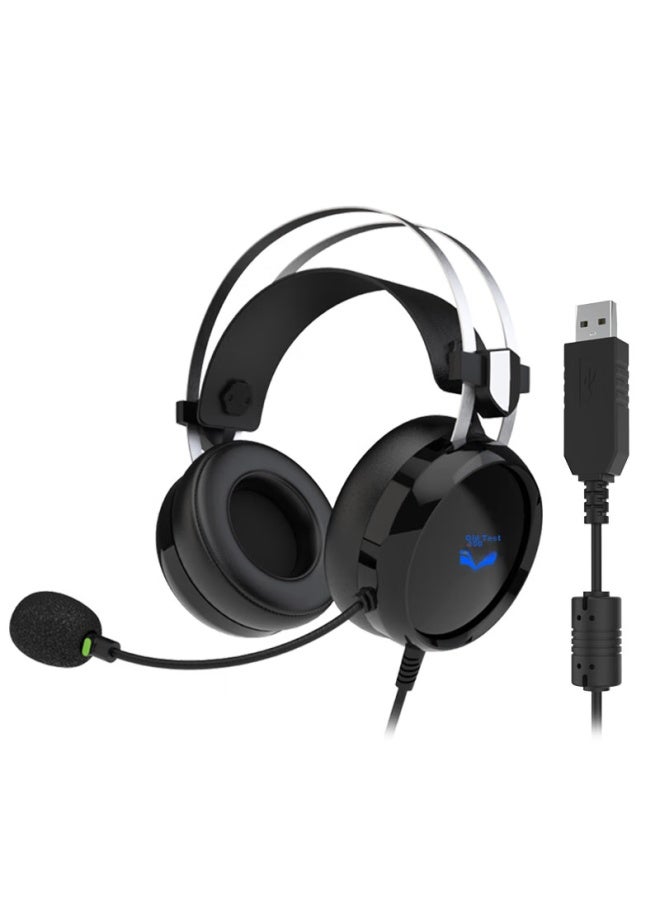 salar Shenglai E66 Headphones For English Listening And Speaking Exams, Online Cl, High School Entrance Exams, Human-computer Dialogue, With Microphone, For Laptop And Desktop Computers, Usb Noise-cancelling Headset - Image 2