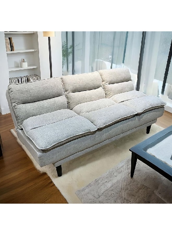 Micasa Elegant and Modern Design 3-Seater Durable Sofa Bed Grey 80 x 97 x 185 cm 94002 - Image 3