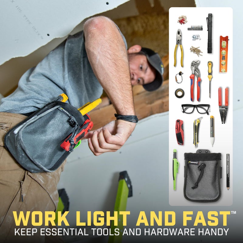 Holstery Joey Tool Belt Bag - Clip-On Pouch for Electricians, HVAC Techs, Plumbers, Carpenters, Contractors - Image 2