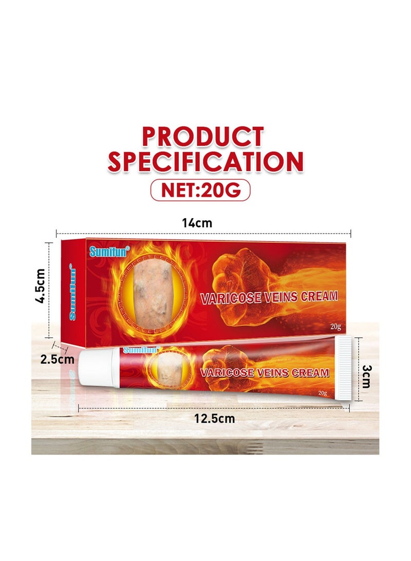 Sumifun Varicose Vein Cream - Varicose Veins Cream for Legs, Varicose & Spider Veins Soothing Leg Cream - Image 2