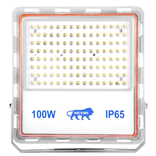 Gesto 120W Lens Flood Light – Ip65 Waterproof Led Lights with 120 Wide Beam | Halogen Light,Focus Light for Yard,Showroom,Shop, Factory,Garden,Temple,Tent, Warehouse,Playground (Cool White)-Pack of 1 - Image 1