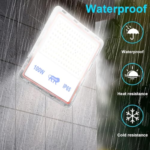 Gesto 120W Lens Flood Light – Ip65 Waterproof Led Lights with 120 Wide Beam | Halogen Light,Focus Light for Yard,Showroom,Shop, Factory,Garden,Temple,Tent, Warehouse,Playground (Cool White)-Pack of 1 - Image 2