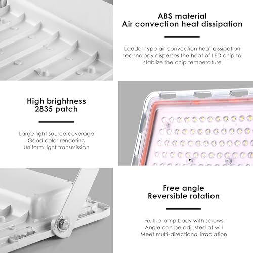 Gesto 120W Lens Flood Light – Ip65 Waterproof Led Lights with 120 Wide Beam | Halogen Light,Focus Light for Yard,Showroom,Shop, Factory,Garden,Temple,Tent, Warehouse,Playground (Cool White)-Pack of 1 - Image 4