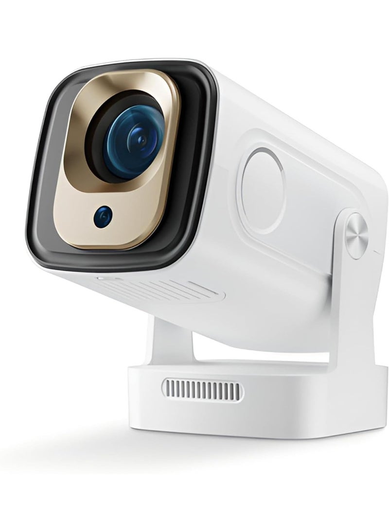 【Auto Focus&1080P】Mini Smart Projector with 4K Support, Portable Projector with Wifi and Bluetooth, 5W Speaker, Built in Apps, Voice Control, Outdoor Movie Projector - Image 1