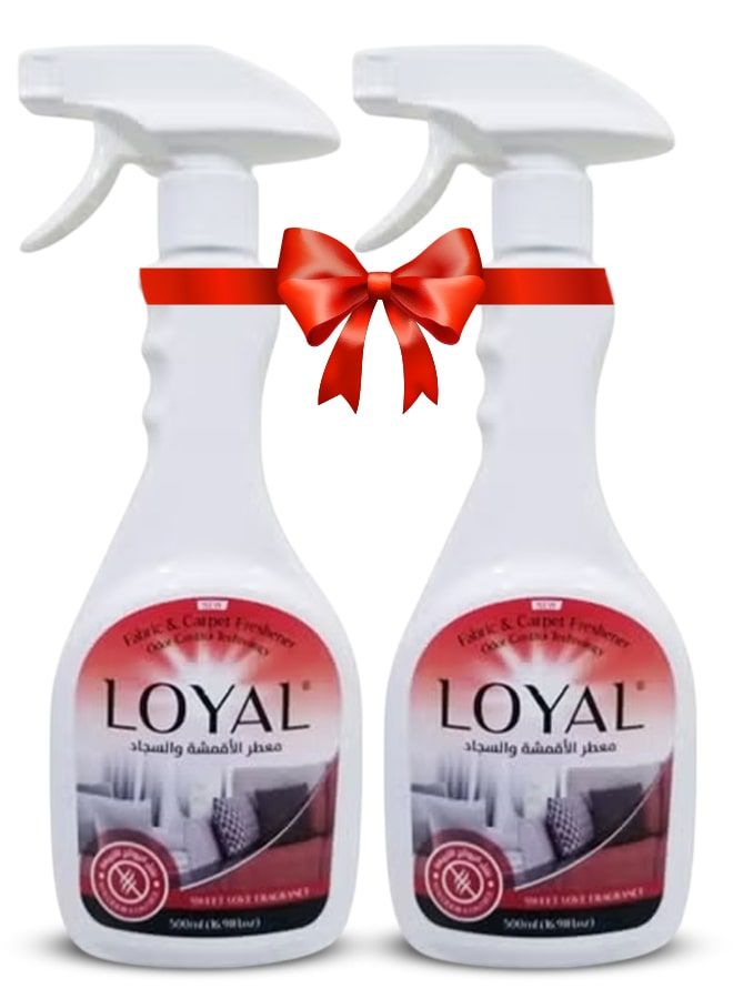 لويال معطر جو لويال جرين إيموشن للسجاد والأقمشة، 2 × 500 مل