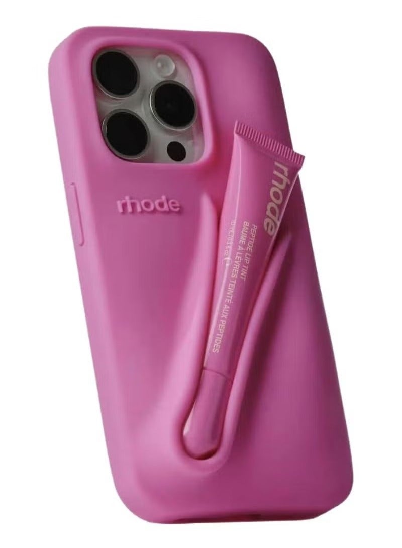 rhode Simple Lip Support Adhesive Iphone Mobile Phone Case  Mobile Phone Lip Gloss Rubber Case Moisturizing Lipstick Lip Support - Image 1
