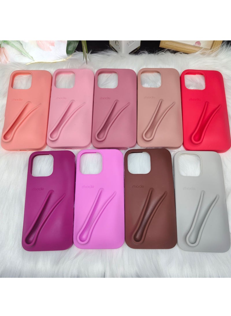 rhode Simple Lip Support Adhesive Iphone Mobile Phone Case  Mobile Phone Lip Gloss Rubber Case Moisturizing Lipstick Lip Support - Image 5