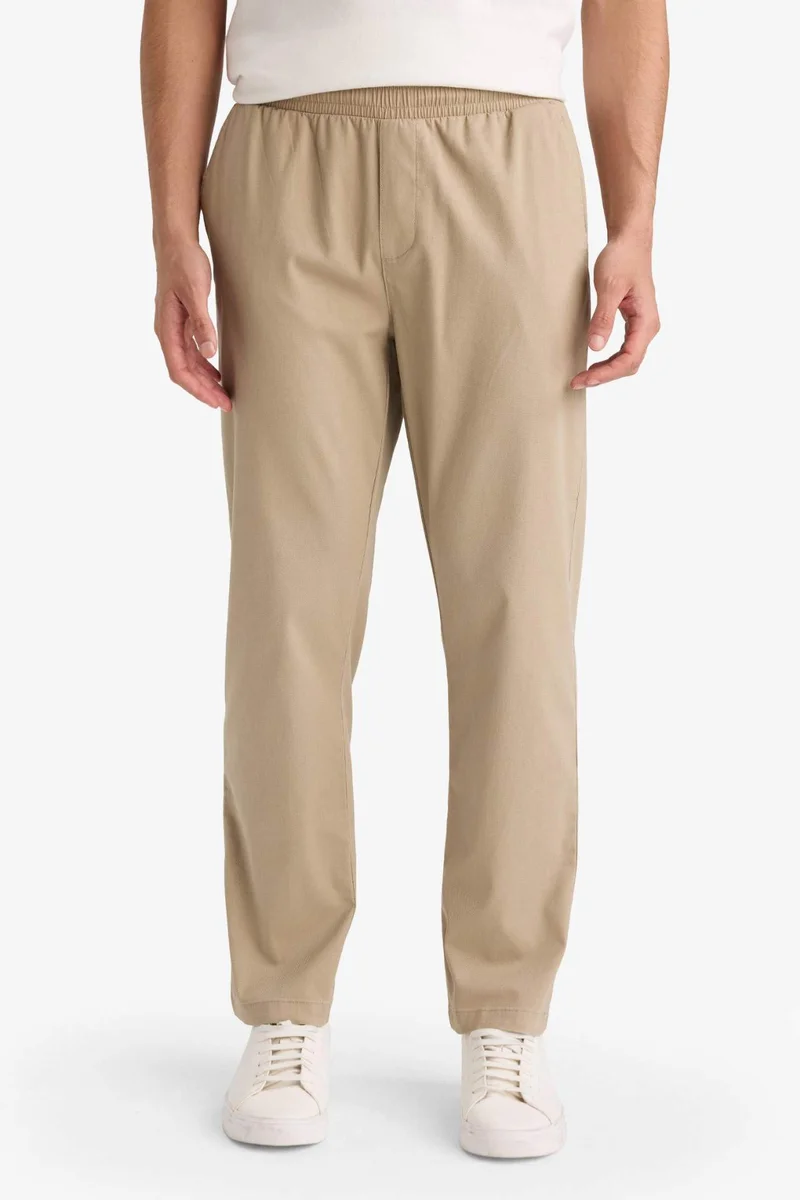 Defacto  Basic Beige Trousers for Men | Best Price UAE