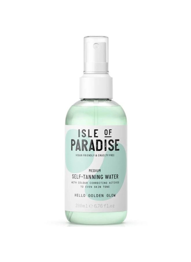ISLE OF PARADISE SELF-TANNING WATER - MEDIUM 200ML 