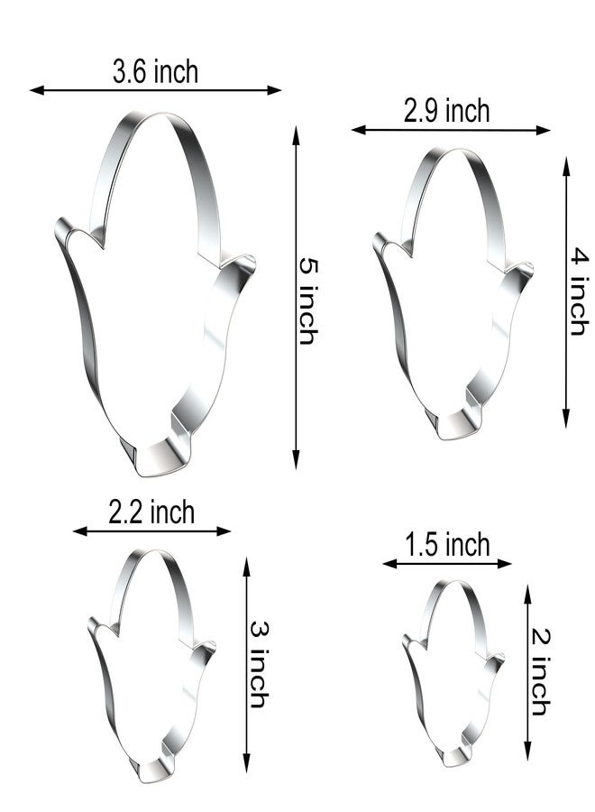 QAAQS Corn On The Cob Cookie Cutter Set - 5 inch, 4 inch, 3 inch, 2 inch - 4 Piece Corn Cookie Cutters Shapes Molds - Stainless Steel - Image 2