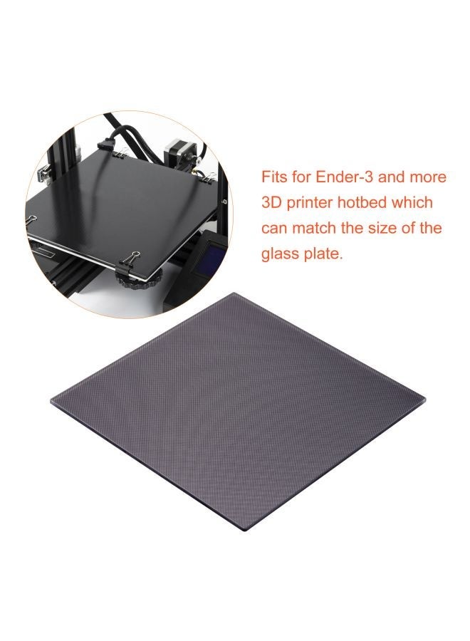 NIBEMINENT Crystal Glass Print Bed Black  - Image 4