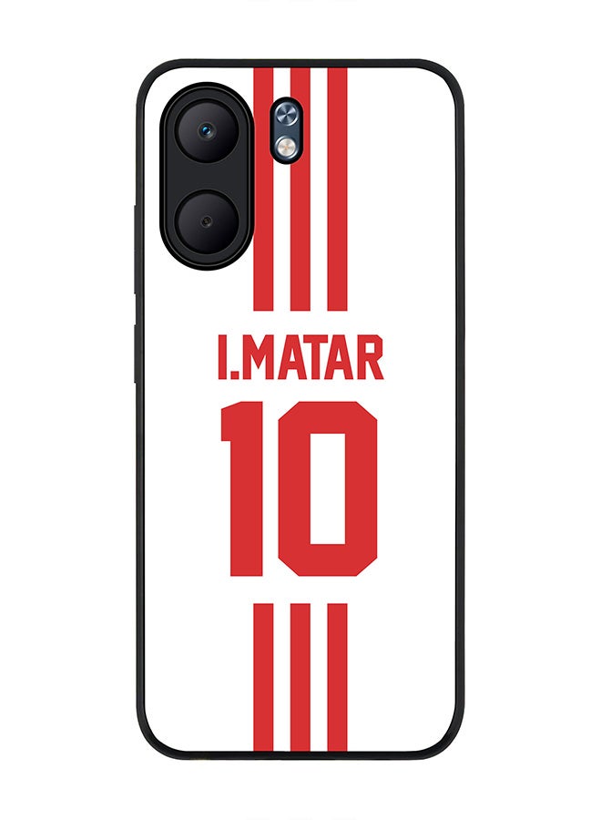 Stylizedd For Oppo A5x 5G / A5x 4G Case,Slim fit Camera Protection, Shockproof Thin Phone cover  - Football - UAE,  I.Matar