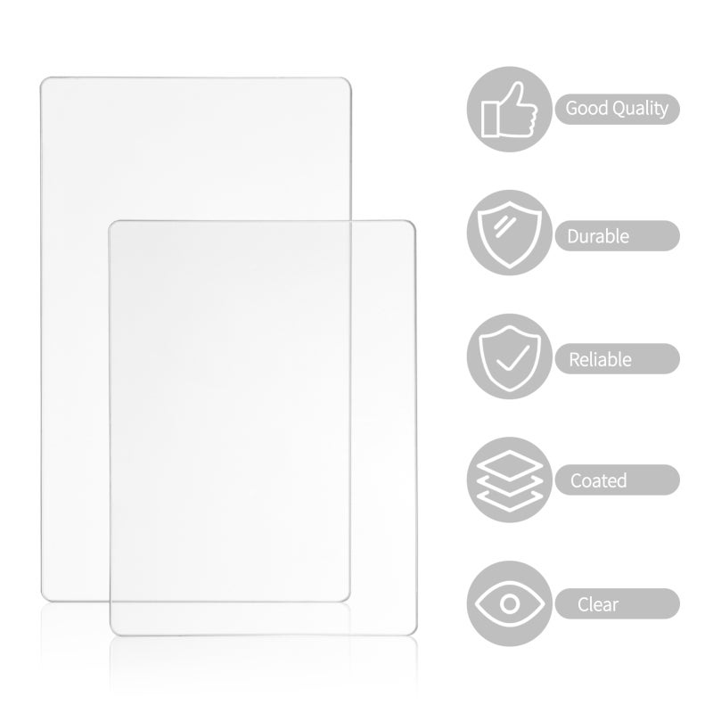 Die Cutting Plates: 225*155*3mm & 19.5*15.5*3mm Premium Durable Plastic - Transparent Craft Cutting Pads for DIY Craft Projects & Die-Cutting Enthusiasts - Image 5