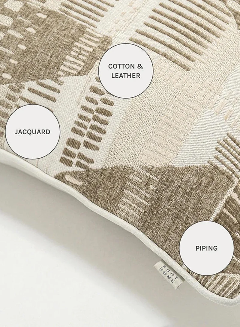 KNOT HOME Cushion Hilda Laurent (with filler) Pillow Knot Home Cover Set for Modern Sofa Contemporary Living Room Bedroom and Office Soft Washable