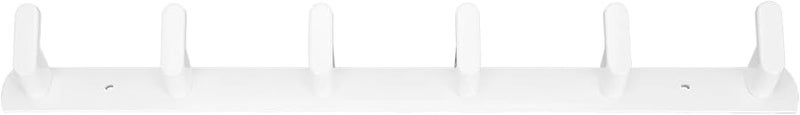 White Aluminum Alloy Coat Hooks Wall Mounted Rack Heavy Duty 60Lb Capacity - Image 5