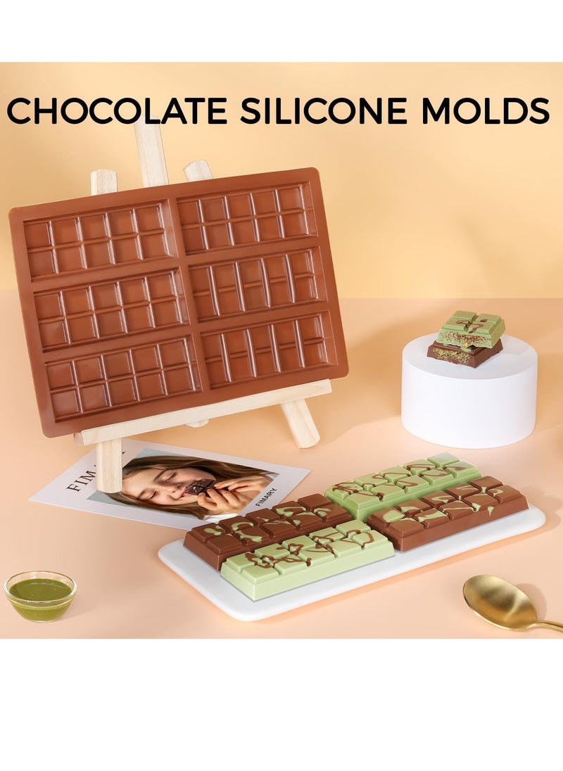 Silicone Delicious Chocolate Molds,Rectangle Bar Sweet Molds Bakeware Wax Melt Non-Stick and Bpa Free for Hard Candy, Chocolate, Gummy, Caramel, Ganache, Ice Cubes Mini (Brown) - pzsku/ZDED879057C5E136B275FZ/45/_/1736757048/f7005043-4c42-4ba3-bf24-5028788a4d44