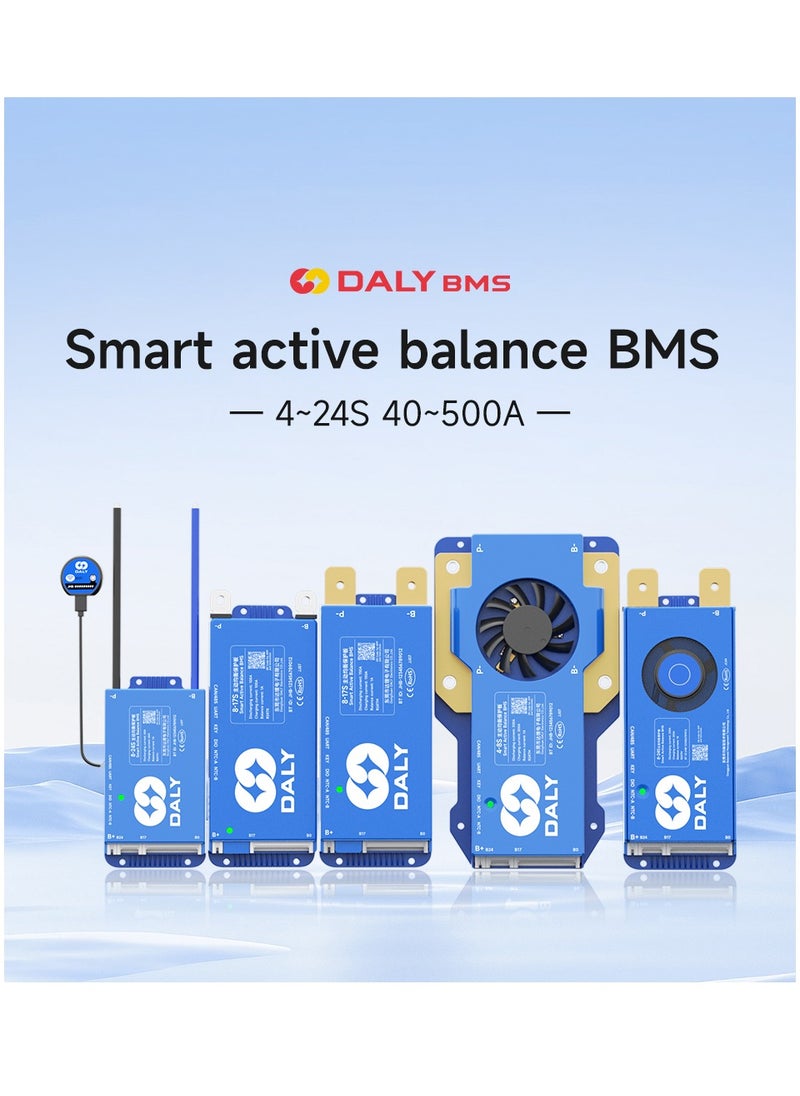 DALY - DALY Smart Active Balance BMS 150A to 200A 4S-24S UART & CAN/RS485 Protection Board with Build-in Bluetooth and NTC for LFP/NCM/LTO Lithium Battery Pack - Image 1