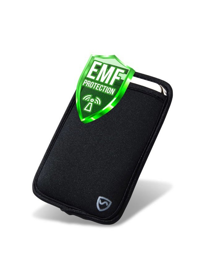 SYB Phone Pouch, EMF Radiation Protection Sleeve, XL, Black - Image 1