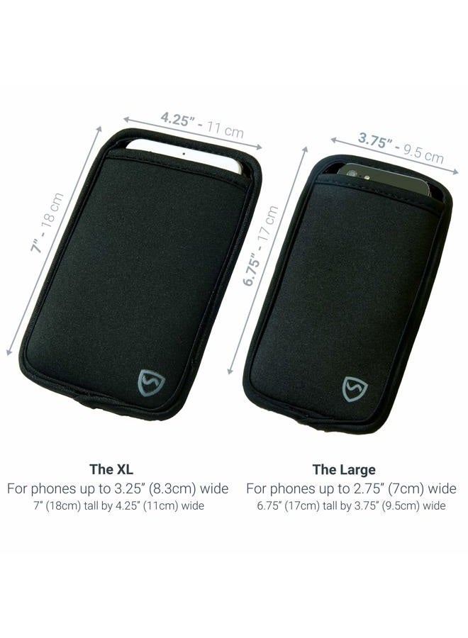 SYB Phone Pouch, EMF Radiation Protection Sleeve, XL, Black - Image 3