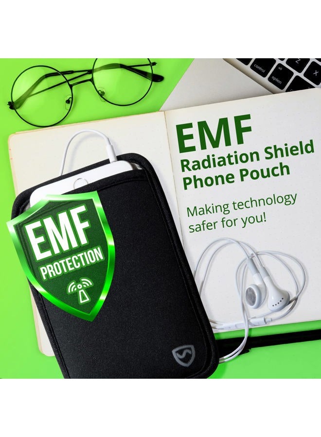 SYB Phone Pouch, EMF Radiation Protection Sleeve, XL, Black - Image 2