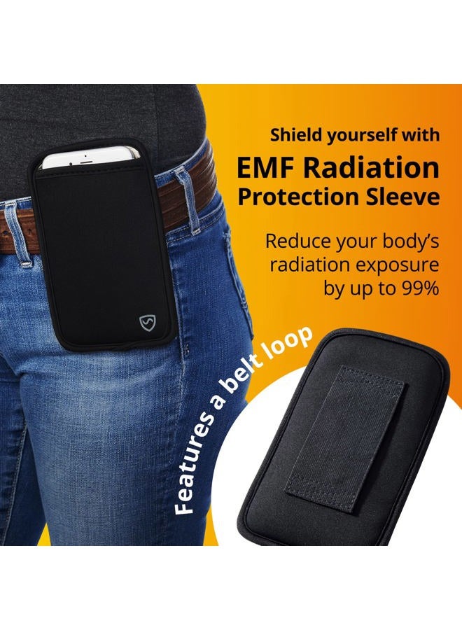 SYB Phone Pouch, EMF Radiation Protection Sleeve, XL, Black - Image 5
