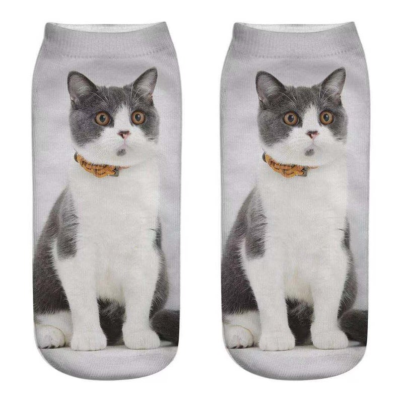 3D Personality Animal Print Socks Cute Boat Socks Cat Socks Cartoon Print Socks Dog Series Adult Socks Digital Print - Image 1
