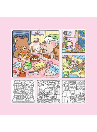 Cozy Friends: A Stress-Relief Coloring Book for Adults & Teens – Adorable Animal Characters with Relaxing Simple Designs, Stress Relief & Mindfulness Art Therapy (Cozy Friends Series) - view 2