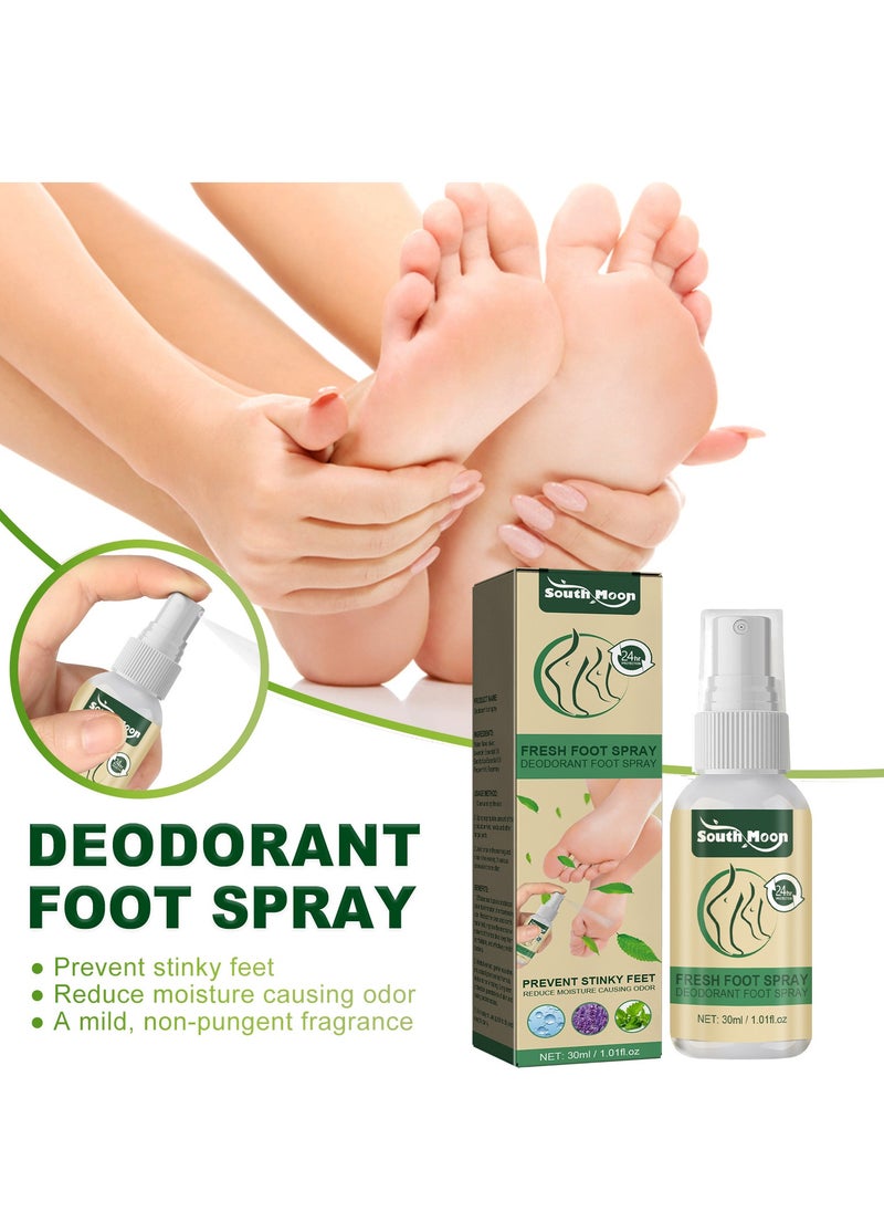SOUTH MOON - Foot Deodorant Spray, Foot Odor Eliminator for Stinky Feet, Foot Sweat Foot Odor Freshener - Image 1