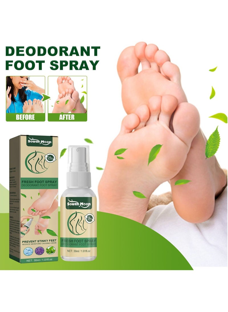 SOUTH MOON - Foot Deodorant Spray, Foot Odor Eliminator for Stinky Feet, Foot Sweat Foot Odor Freshener - Image 1