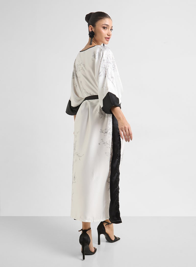 Khizana Printed Night Kaftan  - Image 2