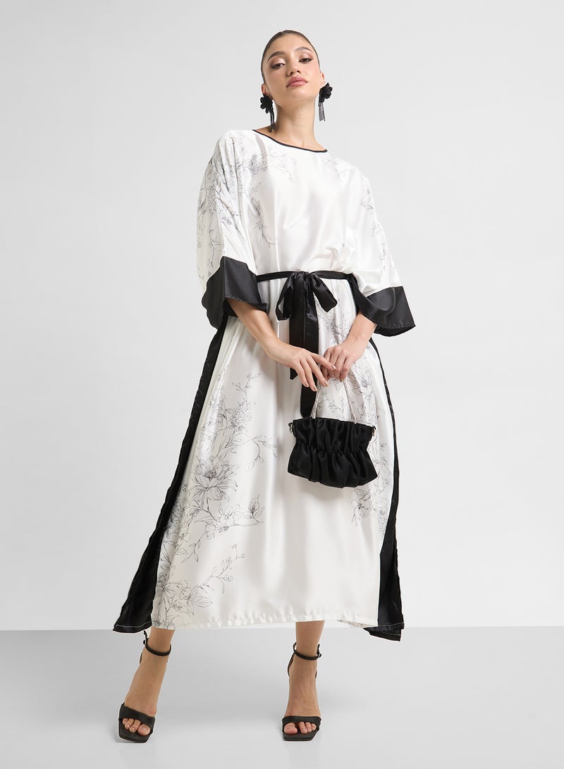 Khizana Printed Night Kaftan  - Image 1