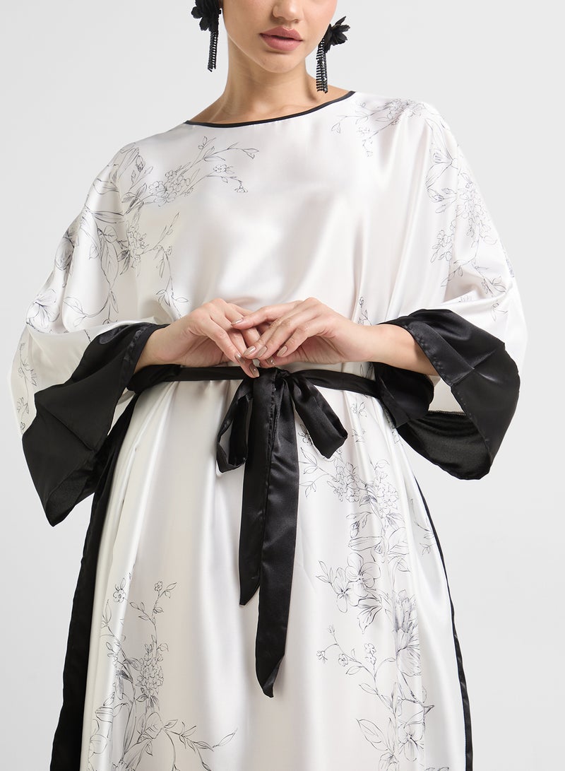 Khizana Printed Night Kaftan  - Image 3