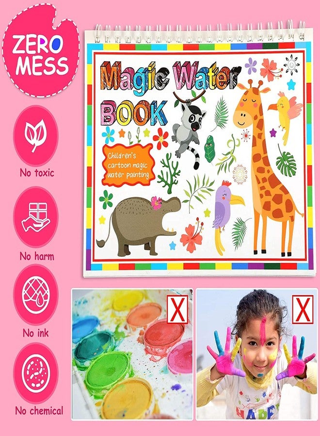 Chocozone Reusable Magic Water Book for Kids with 4 Pages Colouring Book for Kids Learning Toys for 4 Years Old - Image 4