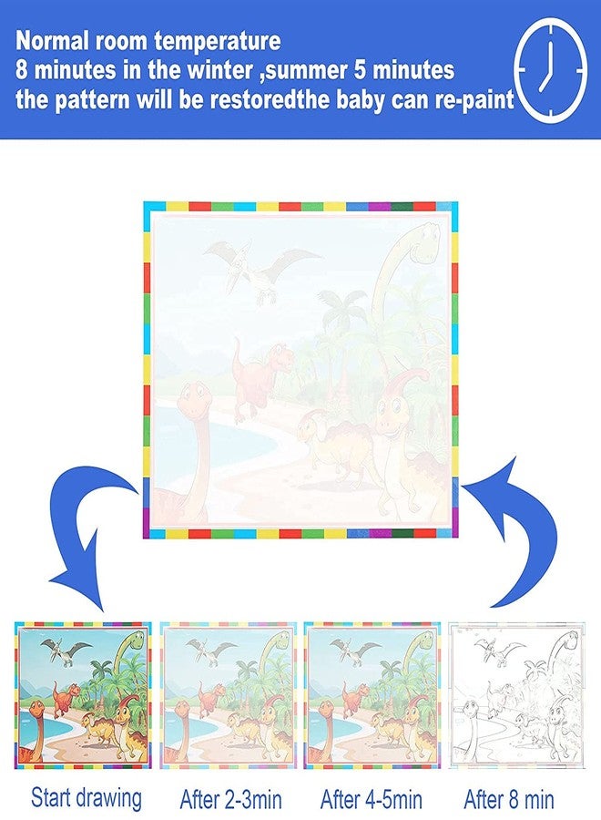 Chocozone Reusable Magic Water Book for Kids with 4 Pages Colouring Book for Kids Learning Toys for 4 Years Old - Image 2