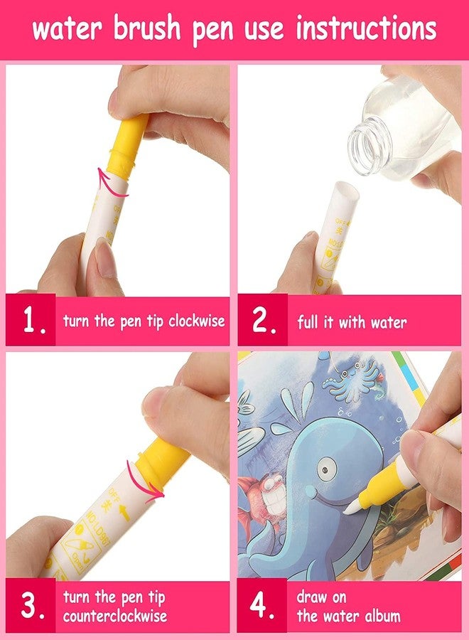 Chocozone Reusable Magic Water Book for Kids with 4 Pages Colouring Book for Kids Learning Toys for 4 Years Old - Image 3