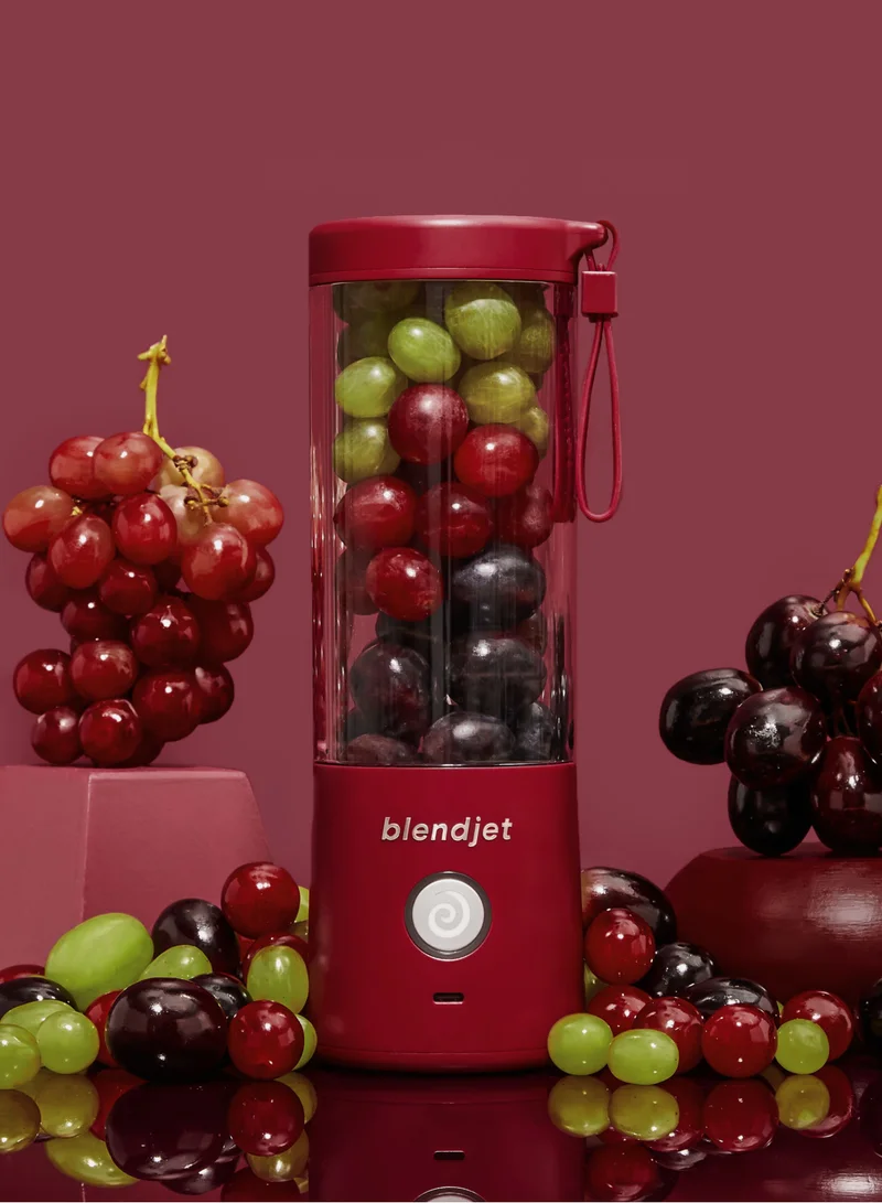بليندجيت V2 Portable Blender Smoothie Maker, Personal Blender, Fruit Blender, Leak Proof Juicer, BPA-Free 475ml 200W Sports Bottle, USB-C Rechargeable, Ice Crusher with Stainless Steel Blades - Merlot