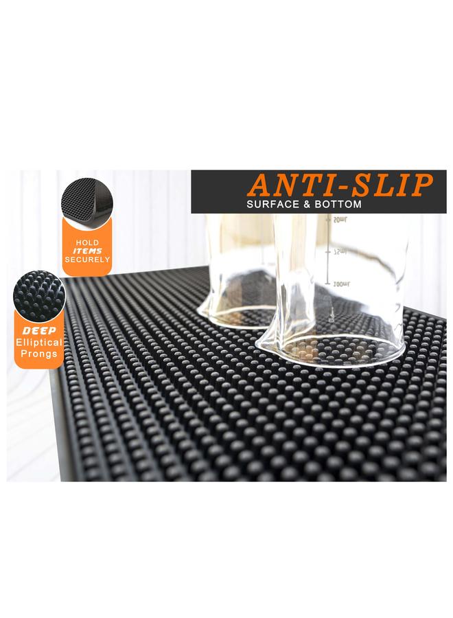 HOMESTAR Dish Drying Coffee Bar Service Spill Mat Black 20 x 40cm - Image 2